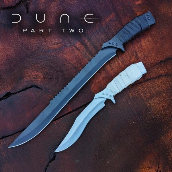 Dune 2 Feyd Rautha Knife Set: Handmade Carbon Steel Replica