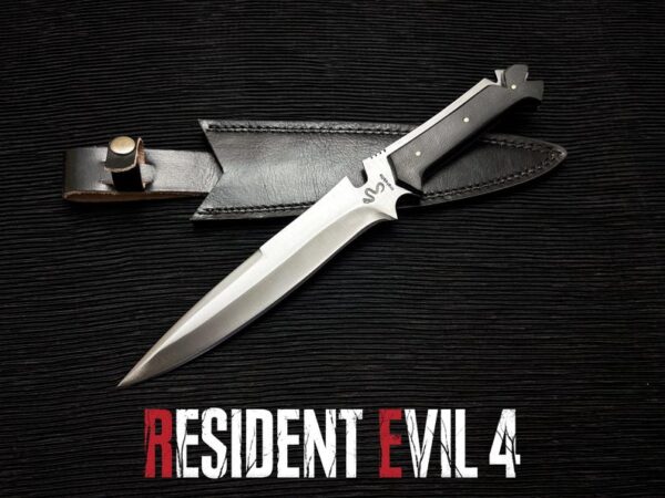 Resident Evil 4 Jack Krauser Replica Knife with Leather Sheath |