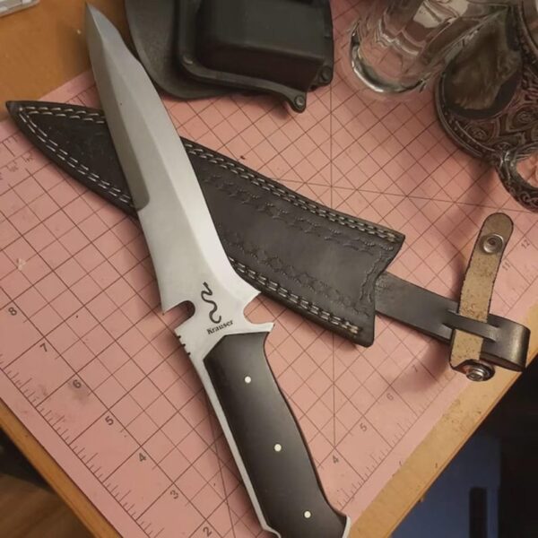Handmade Jack Krauser RE4 inspired by Resident Evil-with Leather cover (Full tang)