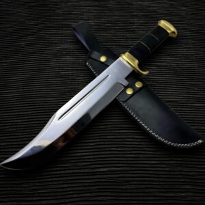 Handmade Premium Crocodile Dundee Replica Bowie Knife with Leather Sheath | Famous Movie Replica Knife | Gift for Him | Birthday Gift