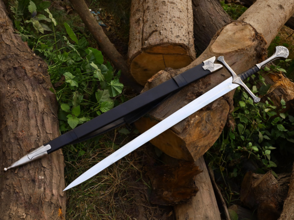 Anduril Sword Narsil LOTR Battle Premium Collection Handmade W Scabbard